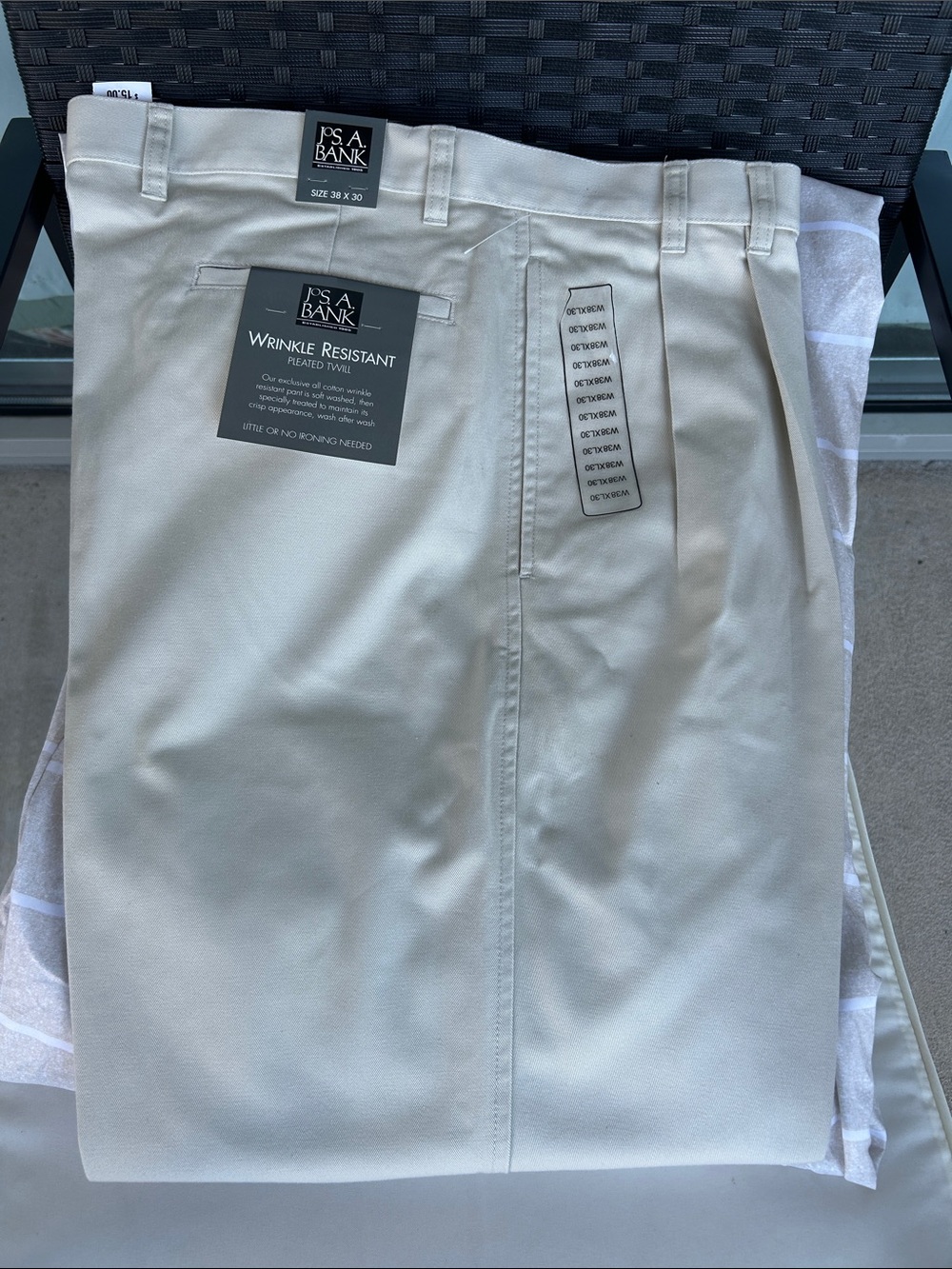 Jos. A. Bank Men’s Wrinkle-Resistant Pants - Light Beige